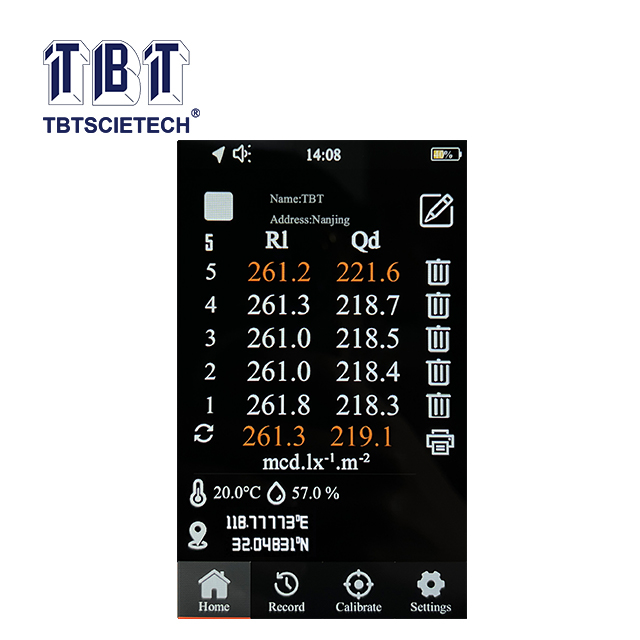 Retroreflectometer untuk tanda jalan
